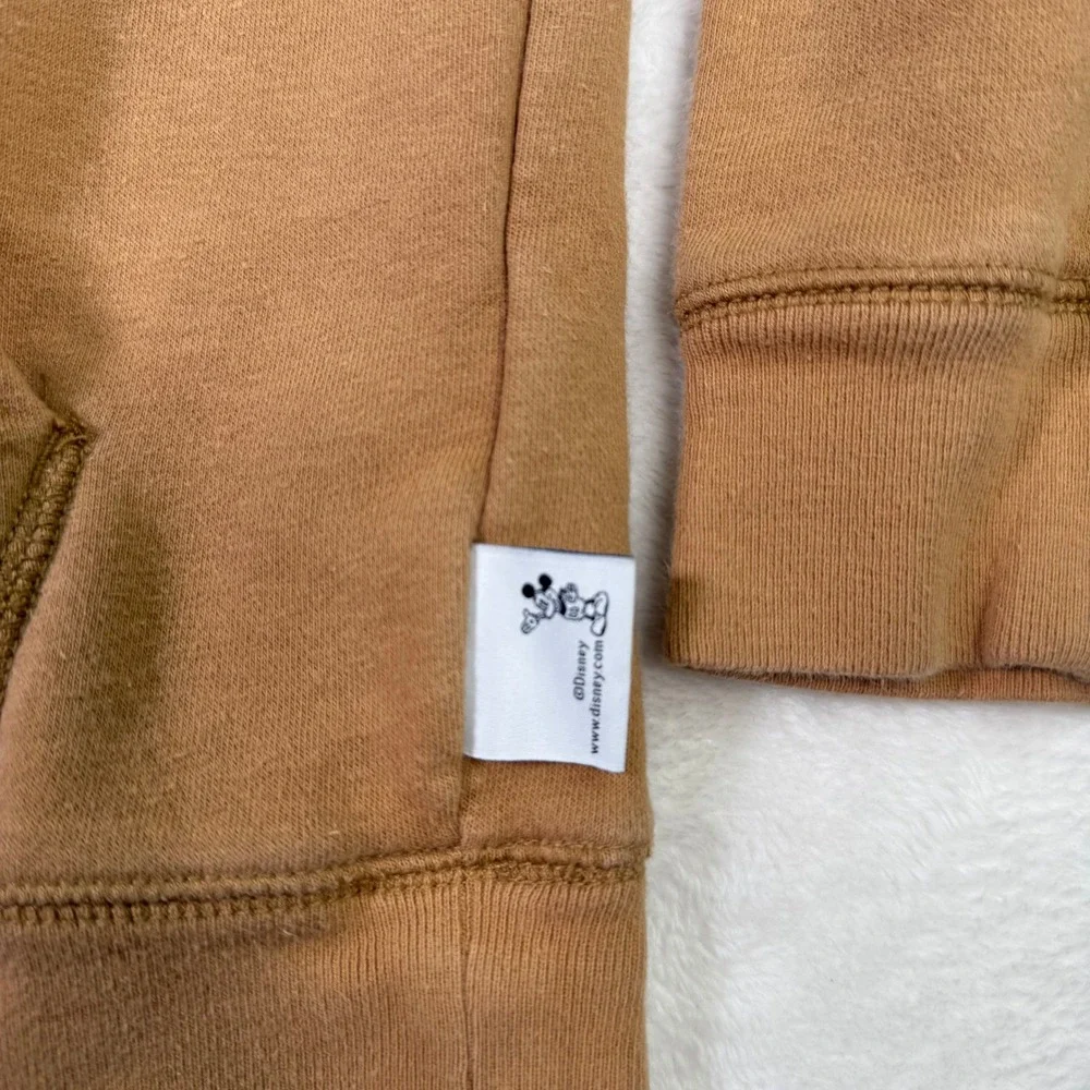 GAP x Disney‎ Kids Hoodie Sweatshirt Size L (10) Brown Mickey Mouse